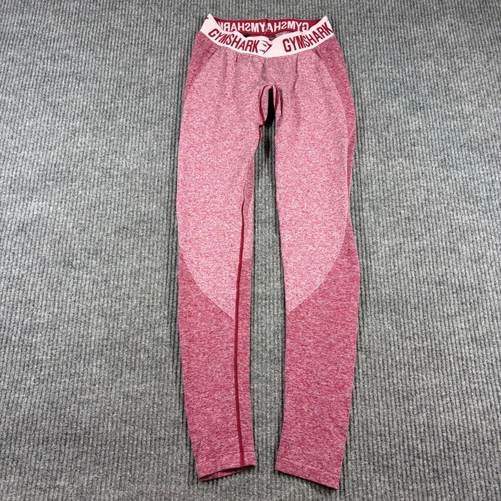 Gymshark Leggings Women's S Dry Flex High Waisted Seamless Leggings Maroon Pink